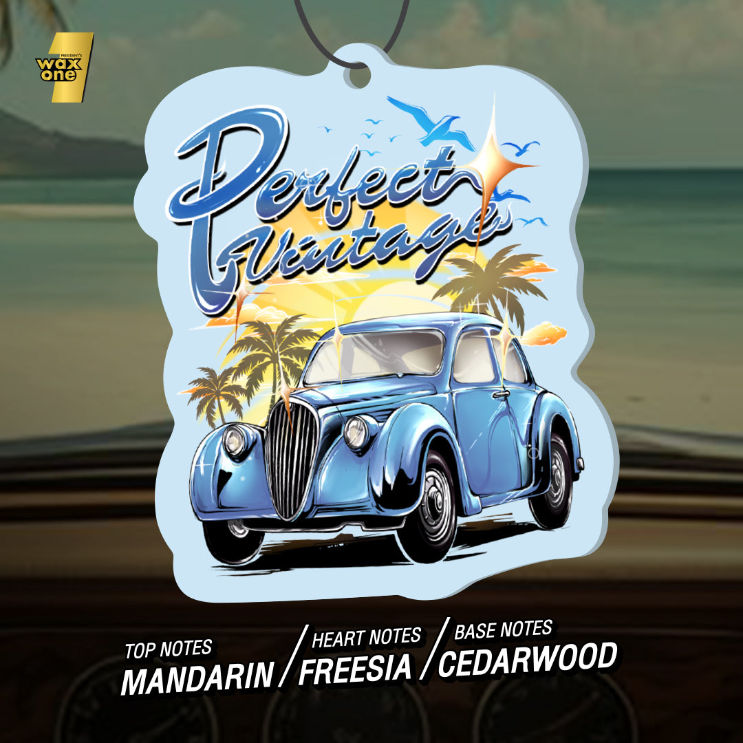 President's WaxOne Gold Air Freshener แว็กวัน โกลด์ แผ่นน้ำหอมปรับอากาศในรถยนต์ 13 g.