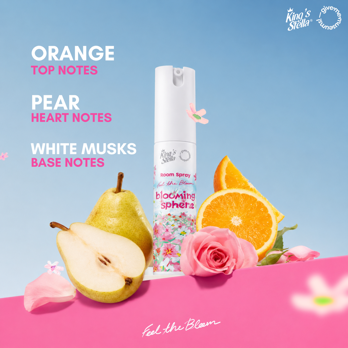 King’s Stella Feel The Bloom Room Spray 30 ml ฟีล เดอะ บลูม สเปรย์น้ำหอมปรับอากาศ