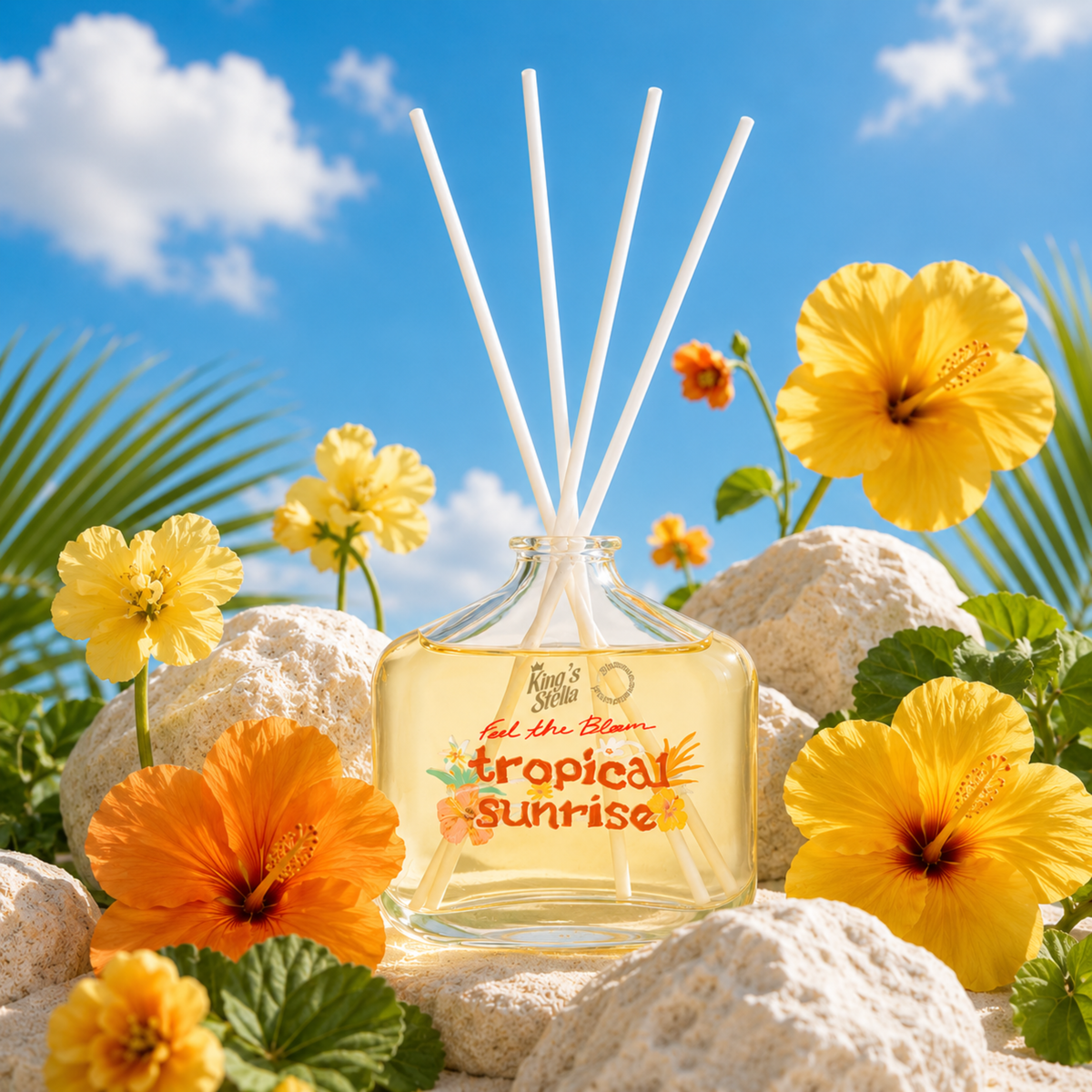 [เซตรวมก้านหอม] King's Stella Set Feel the bloom Reed Diffuser 100 ml.