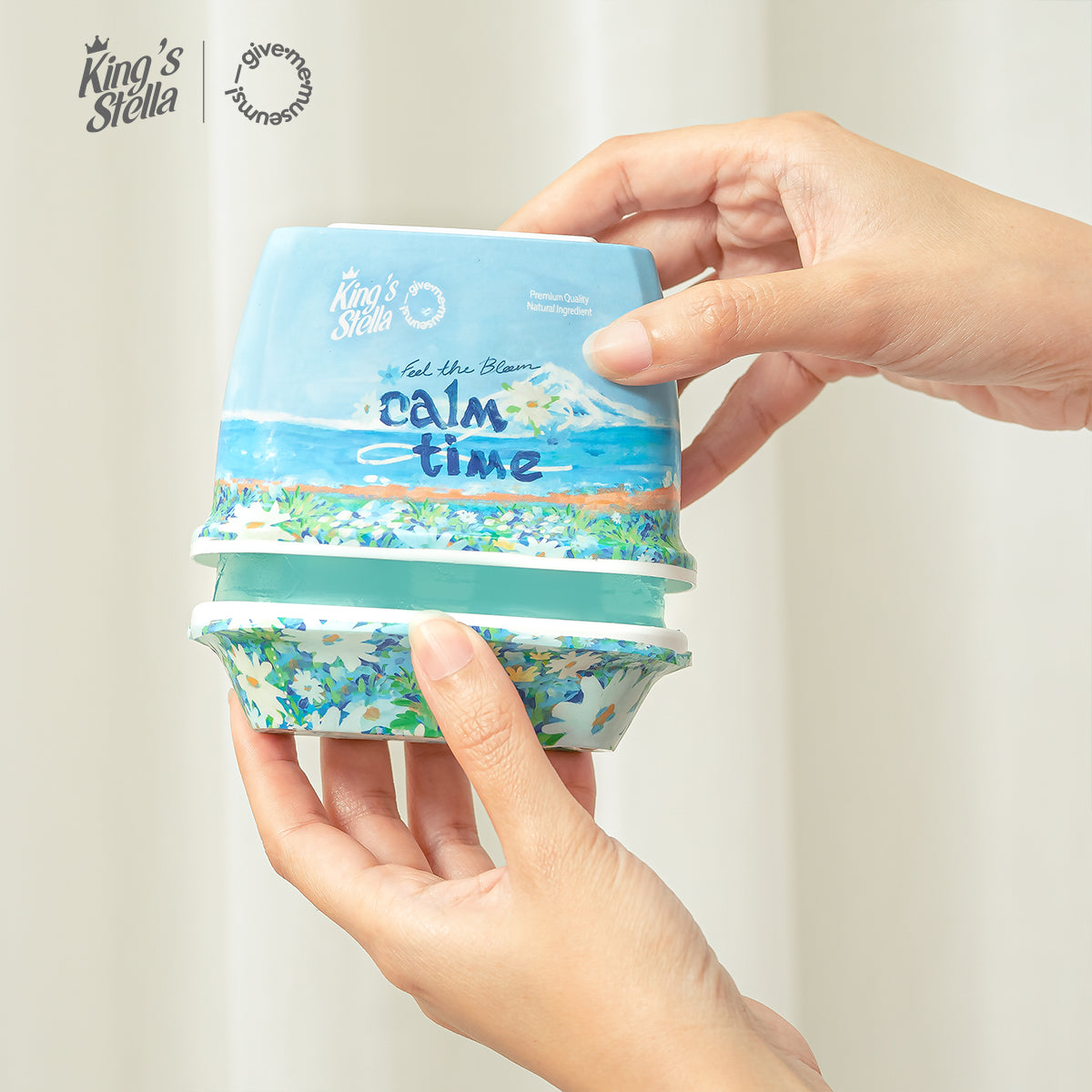 King's Stella x Give me museums เจลหอมปรับอากาศ สดชื่นราวอยู่ท่ามกลางสวนดอกไม้ 4 สไตล์ Feel The Bloom Air Freshener Gel