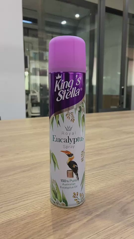 King's Stella (คิงส์สเตลล่า) Royal Eucalyptus น้ำยาปรับอากาศ ยูคาลิปตัส บรรเทาหวัด จมูกโล่ง หอมสดชื่น ผ่อนคลาย 300 ml