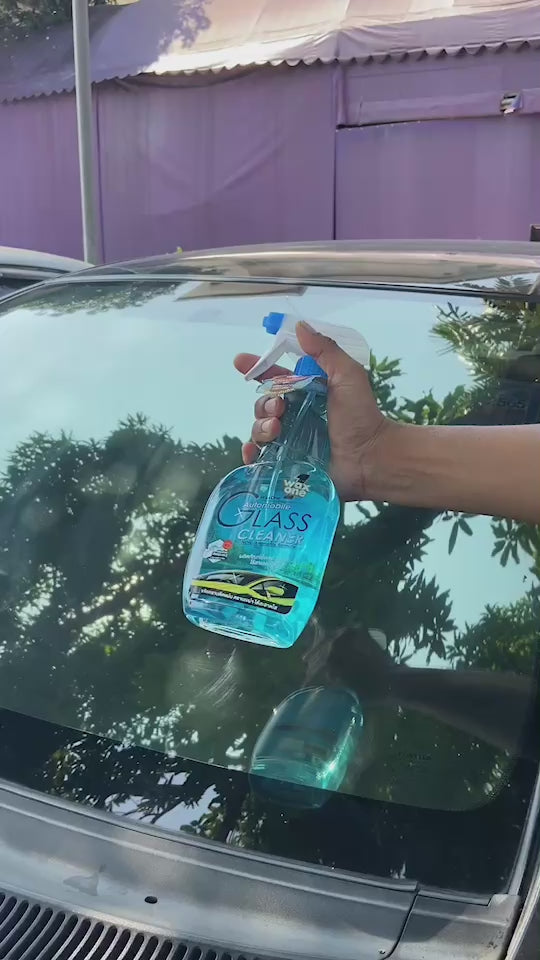 Wax One น้ำยาเช็ดกระจก น้ำยาเช็ดกระจกรถยนต์ ไม่มีแอมโมเนีย Automobile Glass Cleaner 5200 ml.