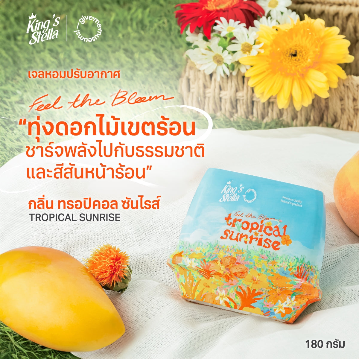 King's Stella x Give me museums เจลหอมปรับอากาศ สดชื่นราวอยู่ท่ามกลางสวนดอกไม้ 4 สไตล์ Feel The Bloom Air Freshener Gel
