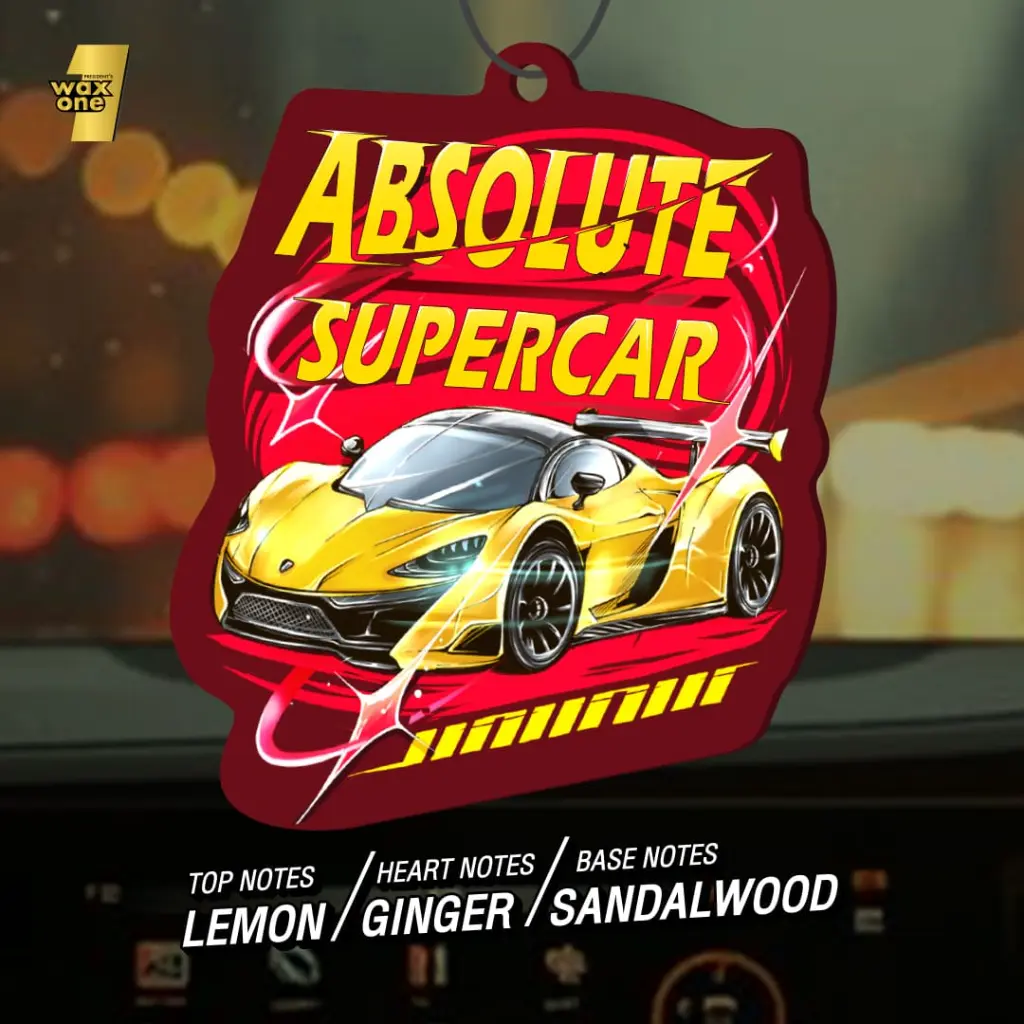*President's WaxOne Gold Air Freshener แผ่นหอมปรับอากาศในรถยนต์